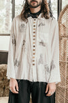Archivio J.M.Ribot Hand -painted shirt W27/Mi/Sketch